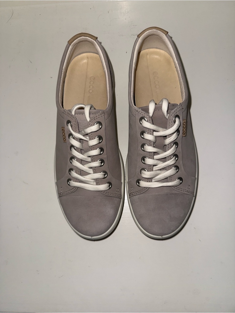 ECCO SOFT 7 SNEAKERS / GRAY NUBUCK / SZ 37 (6.5 -7 Medium ) NWT  $55